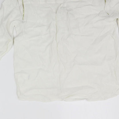 Womens UK Size 12 LIMITED COLLECTION White Basic T-Shirt