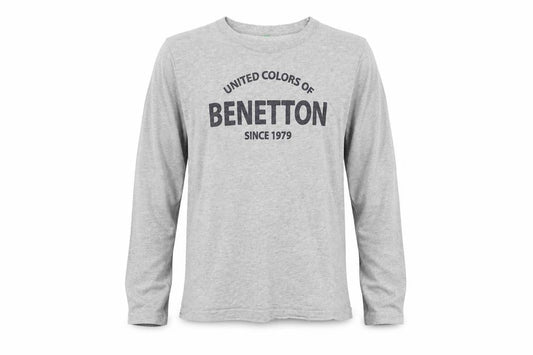 United Colours of Benetton Boys Grey   Basic T-Shirt Size M