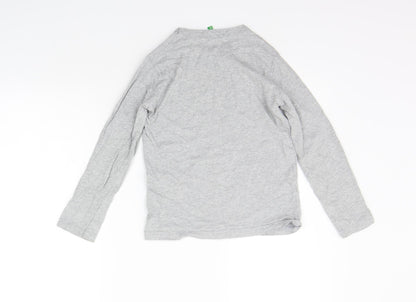 United Colours of Benetton Boys Grey   Basic T-Shirt Size M