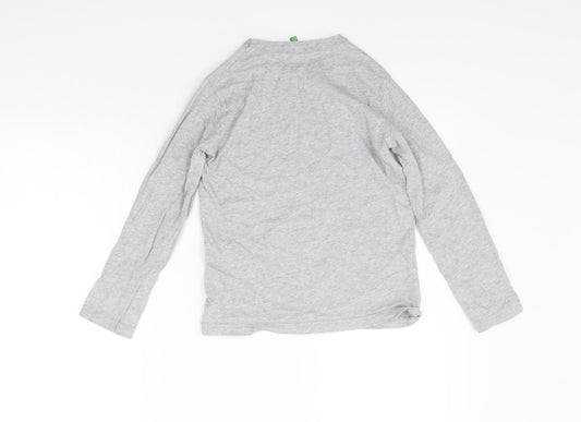 United Colours of Benetton Boys Grey   Basic T-Shirt Size M