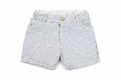Matalan Girls Grey Striped  Chino Shorts Size 3-4 Years