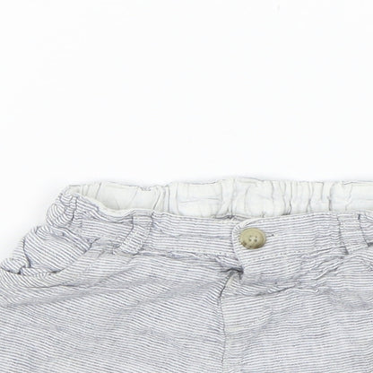 Matalan Girls Grey Striped  Chino Shorts Size 3-4 Years