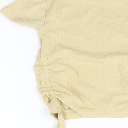 George Girls Beige   Basic T-Shirt Size 5-6 Years