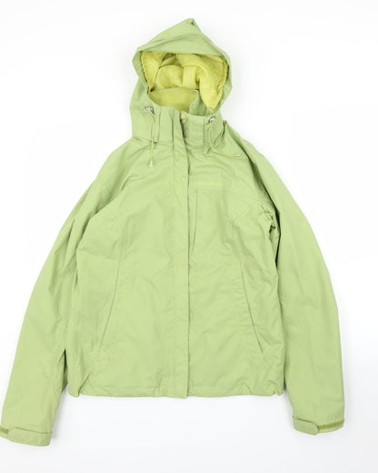 Womens UK Size XS DECATHLON Green Anorak Coat