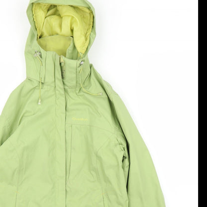 Womens UK Size XS DECATHLON Green Anorak Coat
