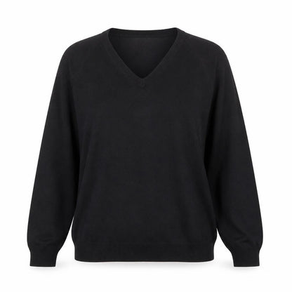 Womens UK Size M Essentials Black Pullover Jumper