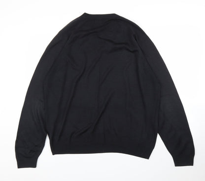 Womens UK Size M Essentials Black Pullover Jumper