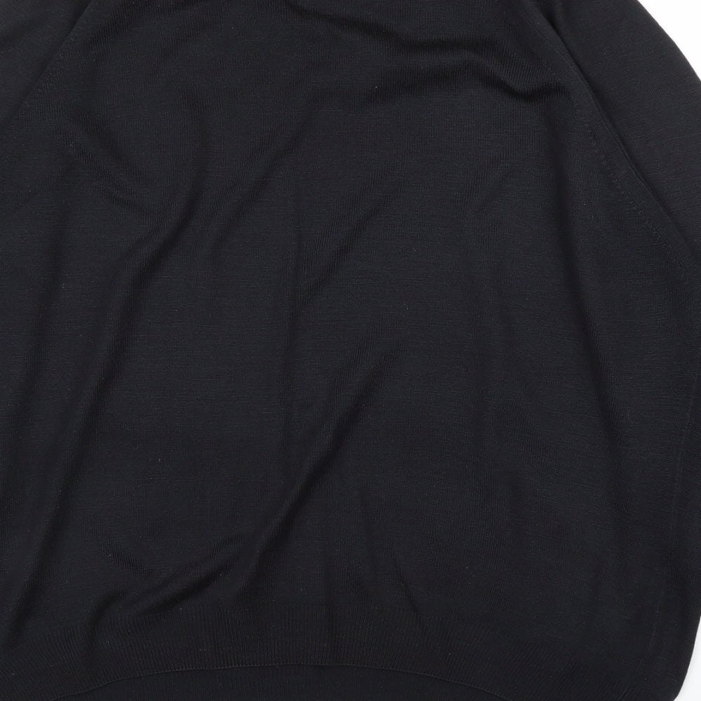 Womens UK Size M Essentials Black Pullover Jumper