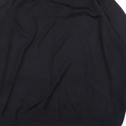 Womens UK Size M Essentials Black Pullover Jumper