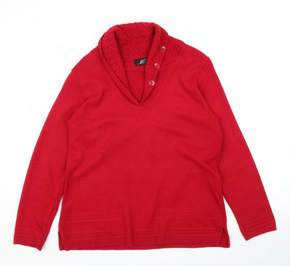 Womens UK Size M ME Red Pullover Jumper