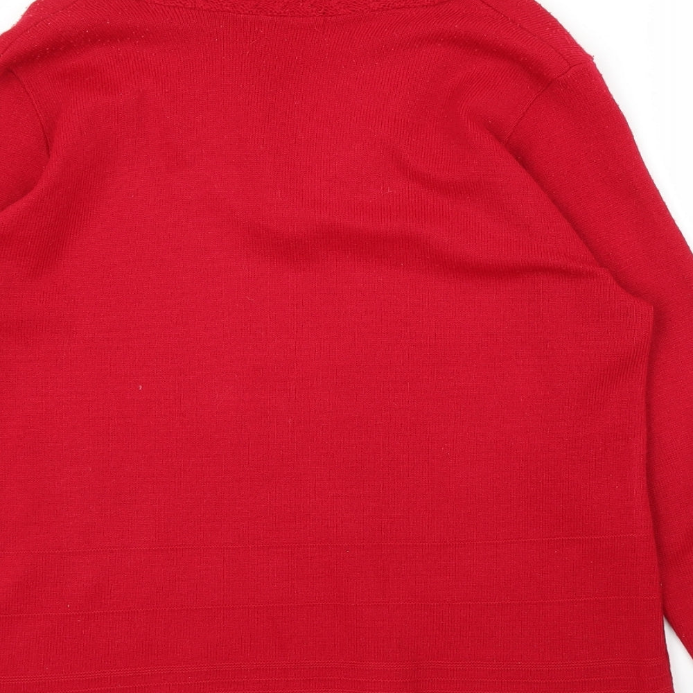 Womens UK Size M ME Red Pullover Jumper
