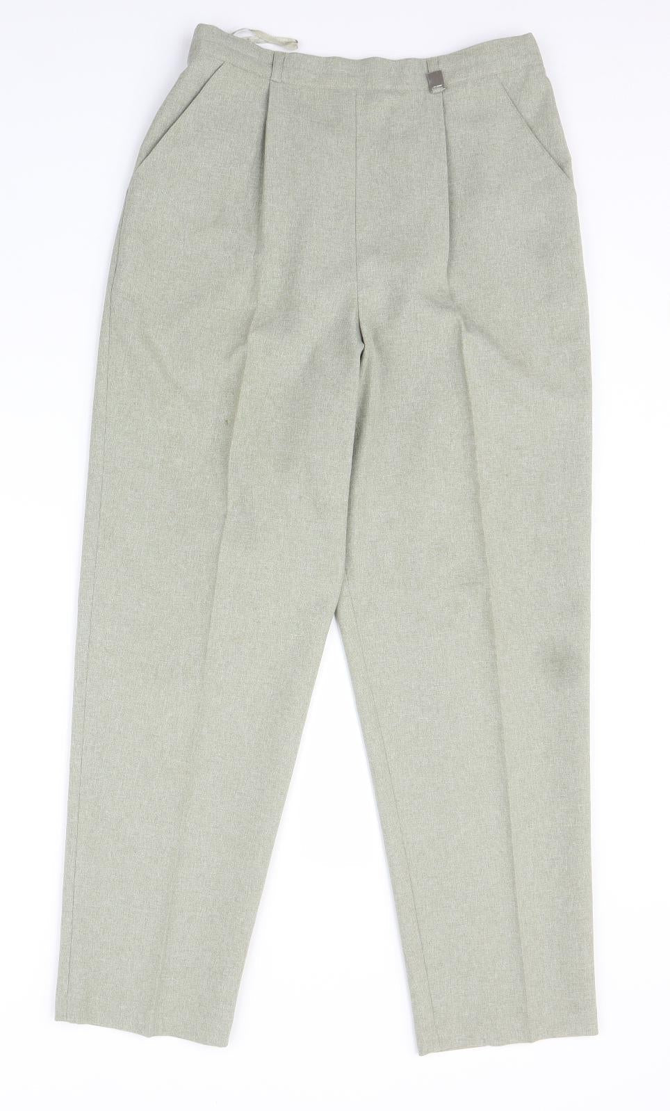 Womens UK Size 12 Classics Regular Fit  Green Trousers