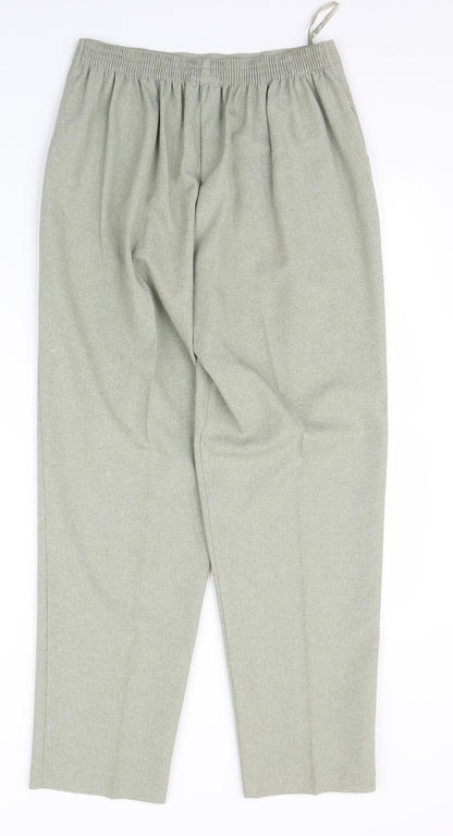 Womens UK Size 12 Classics Regular Fit  Green Trousers
