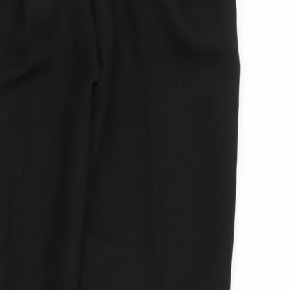 Womens UK Size 20 Preworn Regular Fit Capri Black Trousers