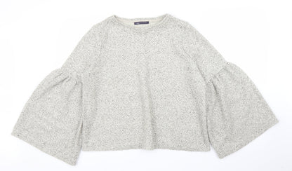 Womens UK Size 14 M&S Beige Pullover Jumper