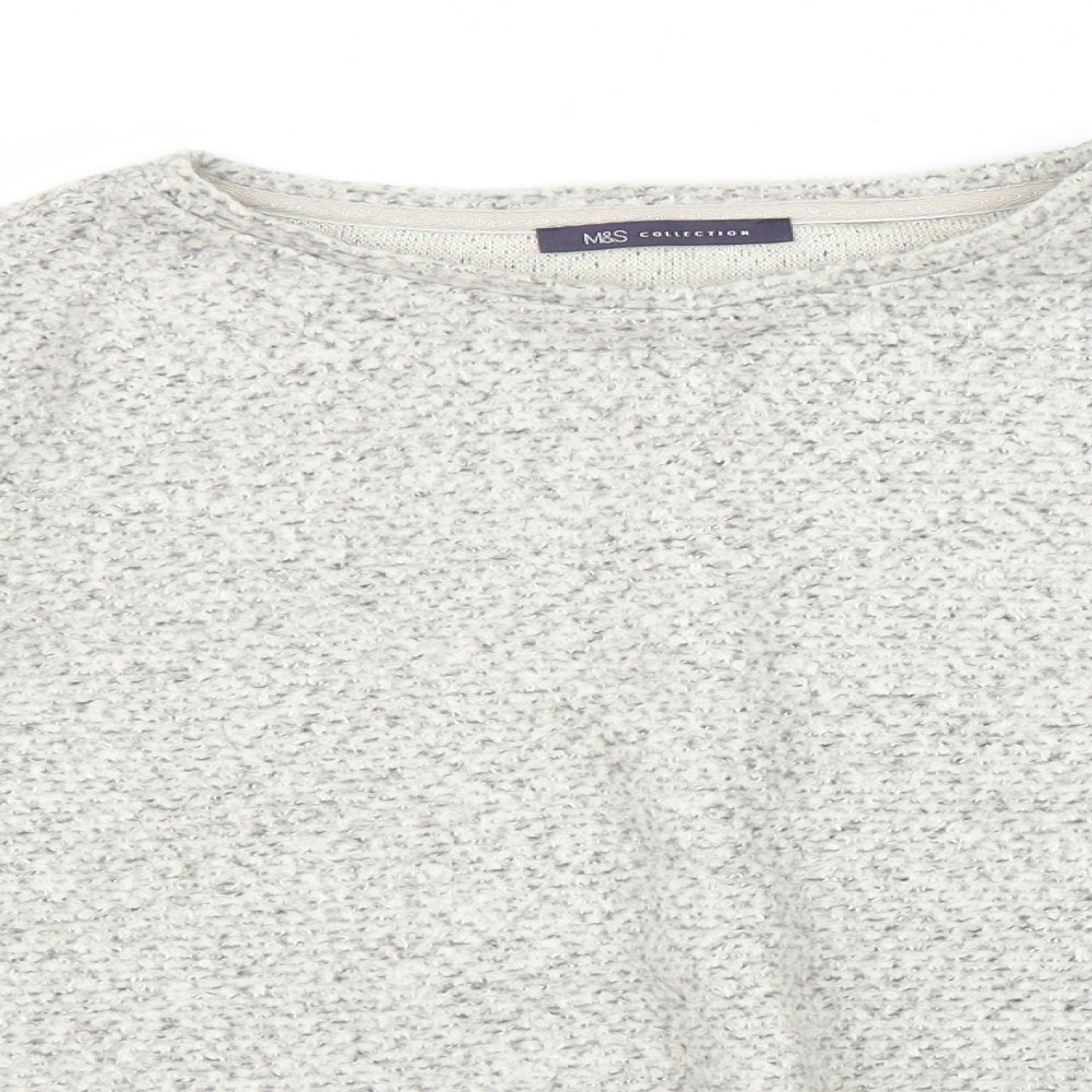 Womens UK Size 14 M&S Beige Pullover Jumper