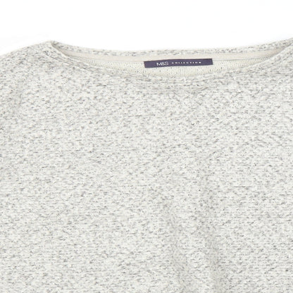 Womens UK Size 14 M&S Beige Pullover Jumper