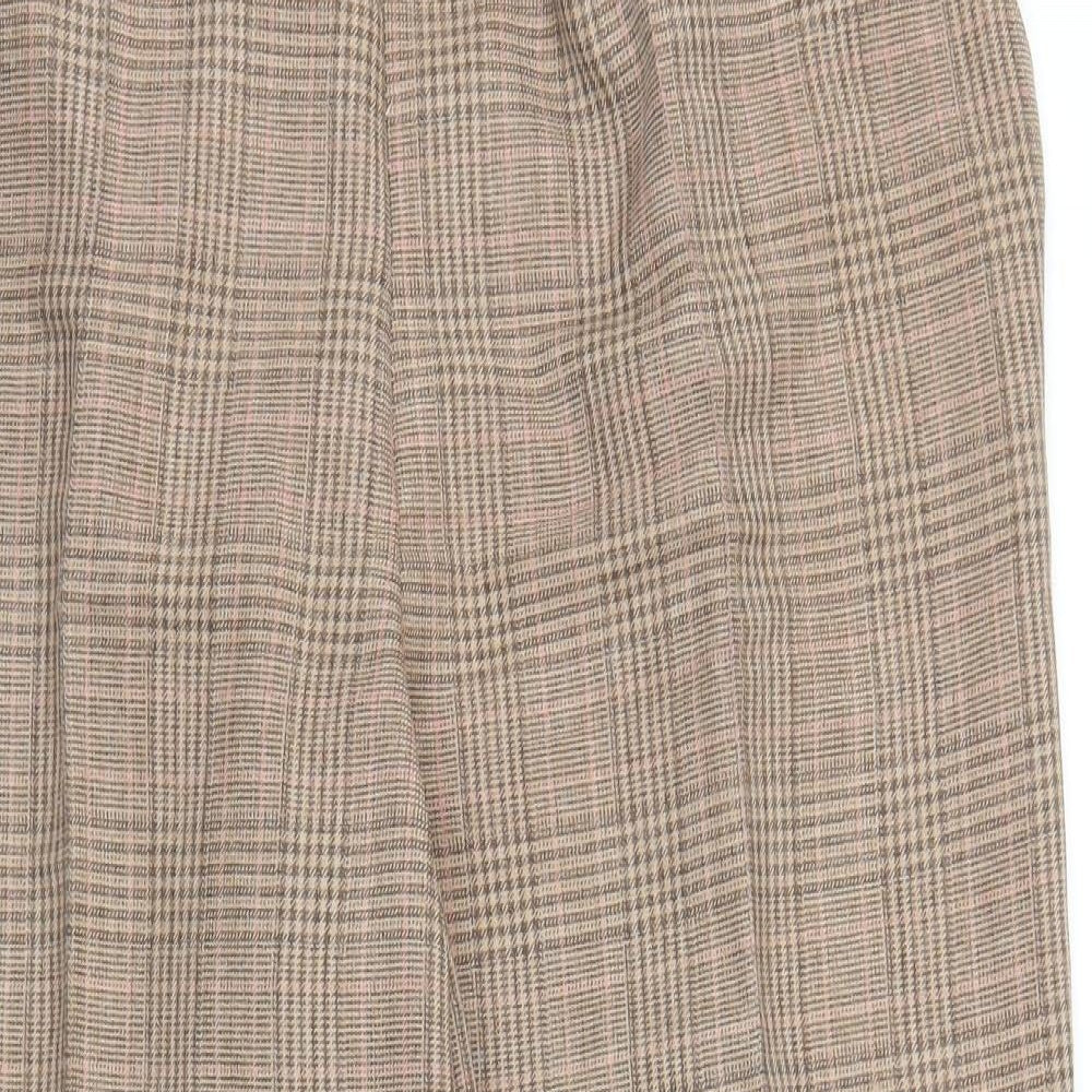Womens UK Size XL Preworn Regular Fit Capri Beige Trousers