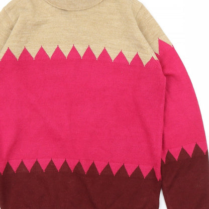 Womens UK Size 8 M&S Pink Pullover Jumper