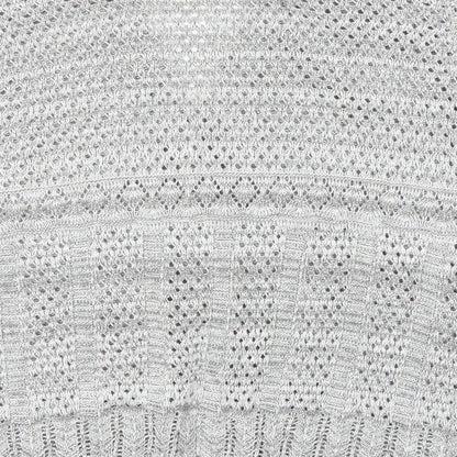 Womens UK Size XL Pure and Natural Grey Cardigan Jumper