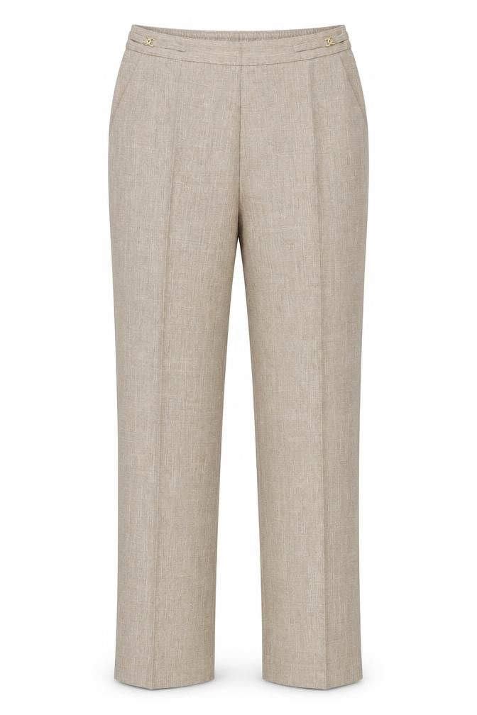 Womens UK Size M Preworn Regular Fit  Beige Trousers