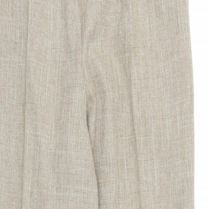 Womens UK Size M Preworn Regular Fit  Beige Trousers