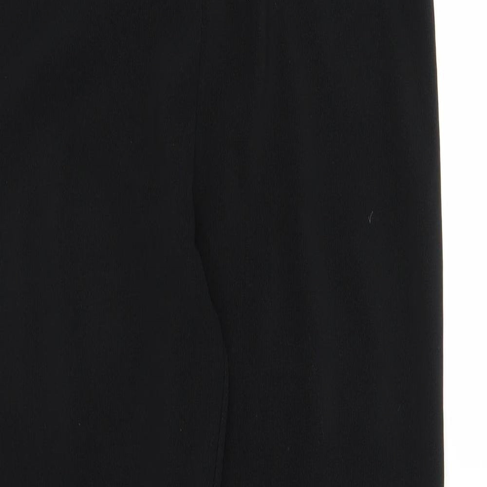 Womens UK Size 10 Preworn Regular Fit  Black Trousers