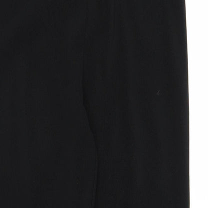 Womens UK Size 10 Preworn Regular Fit  Black Trousers