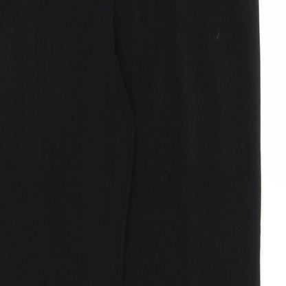 Womens UK Size 10 Preworn Regular Fit  Black Trousers