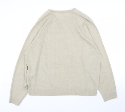 BHS Mens Beige   Pullover Jumper Size XL