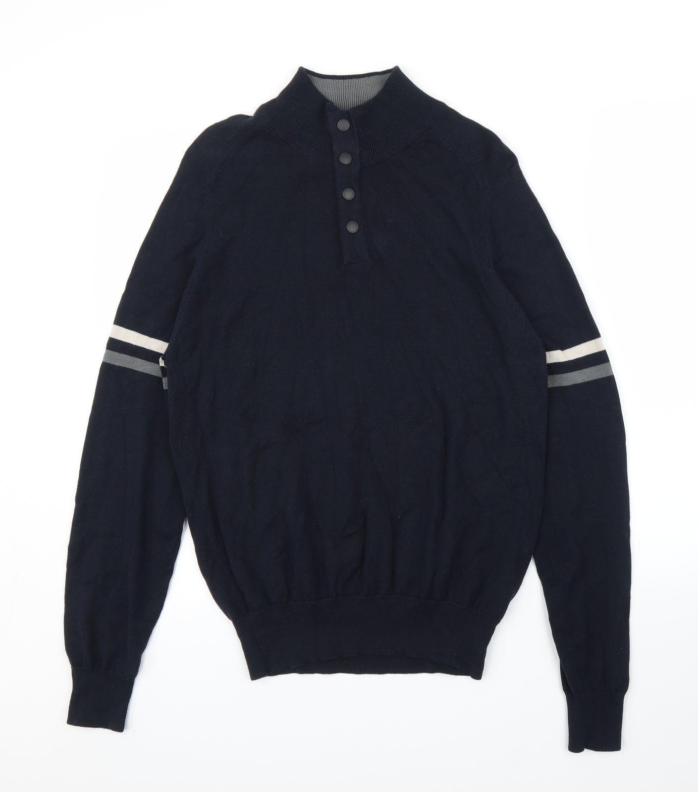 Blue Harbour Mens Blue   Pullover Jumper Size S