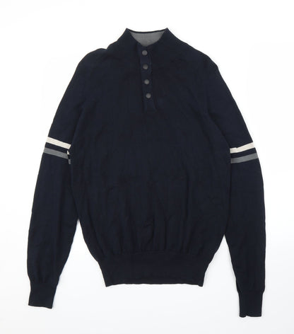 Blue Harbour Mens Blue   Pullover Jumper Size S