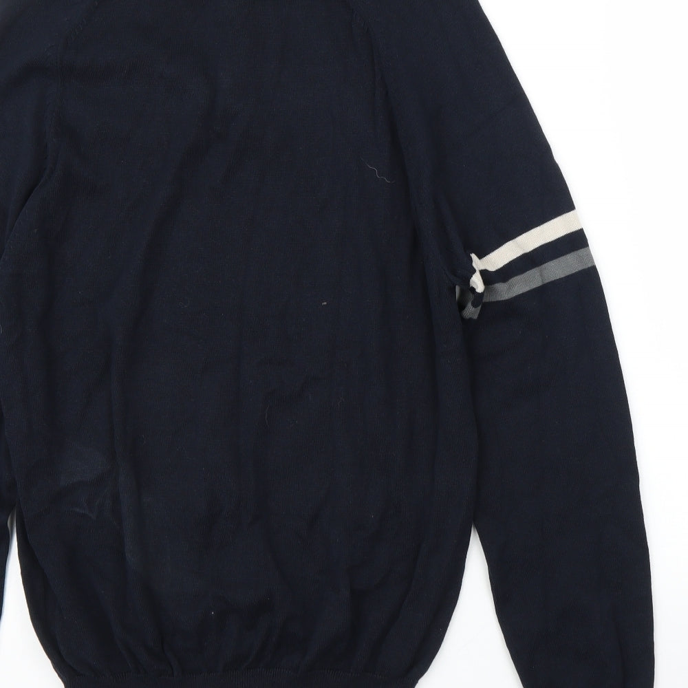 Blue Harbour Mens Blue   Pullover Jumper Size S