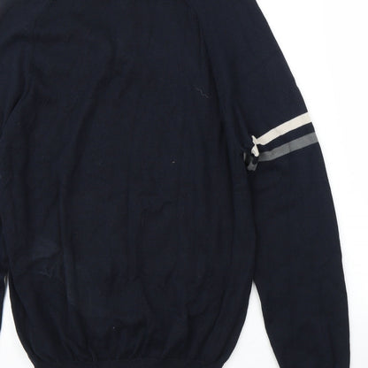 Blue Harbour Mens Blue   Pullover Jumper Size S