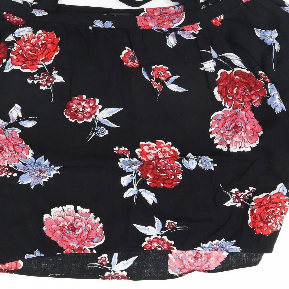 Womens UK Size 10 Dorothy Perkins Black Basic Blouse