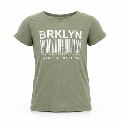 Primark Girls Green   Basic T-Shirt Size 7 Years  - Brooklyn
