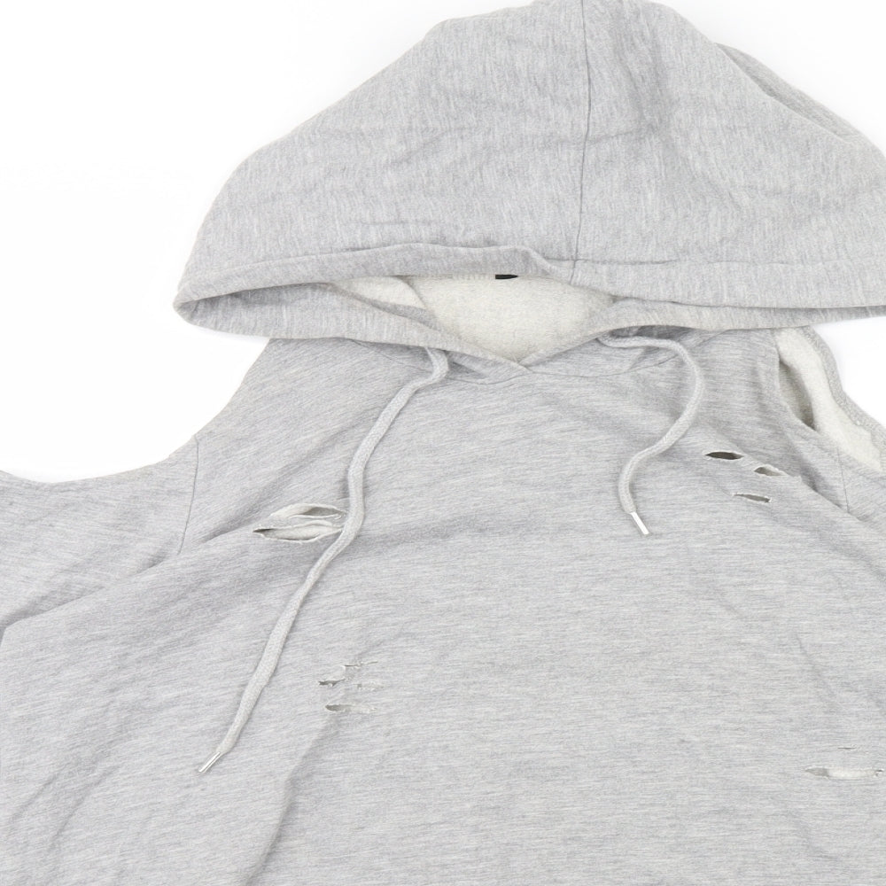 Select Womens Grey   Pullover Hoodie Size 14