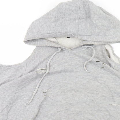 Select Womens Grey   Pullover Hoodie Size 14