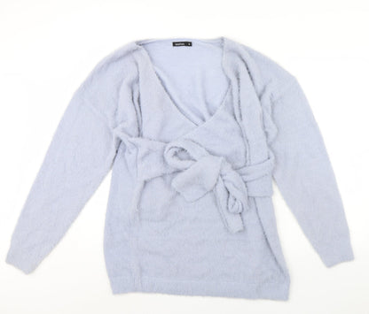 Boohoo Womens Blue   Pullover Jumper Size M