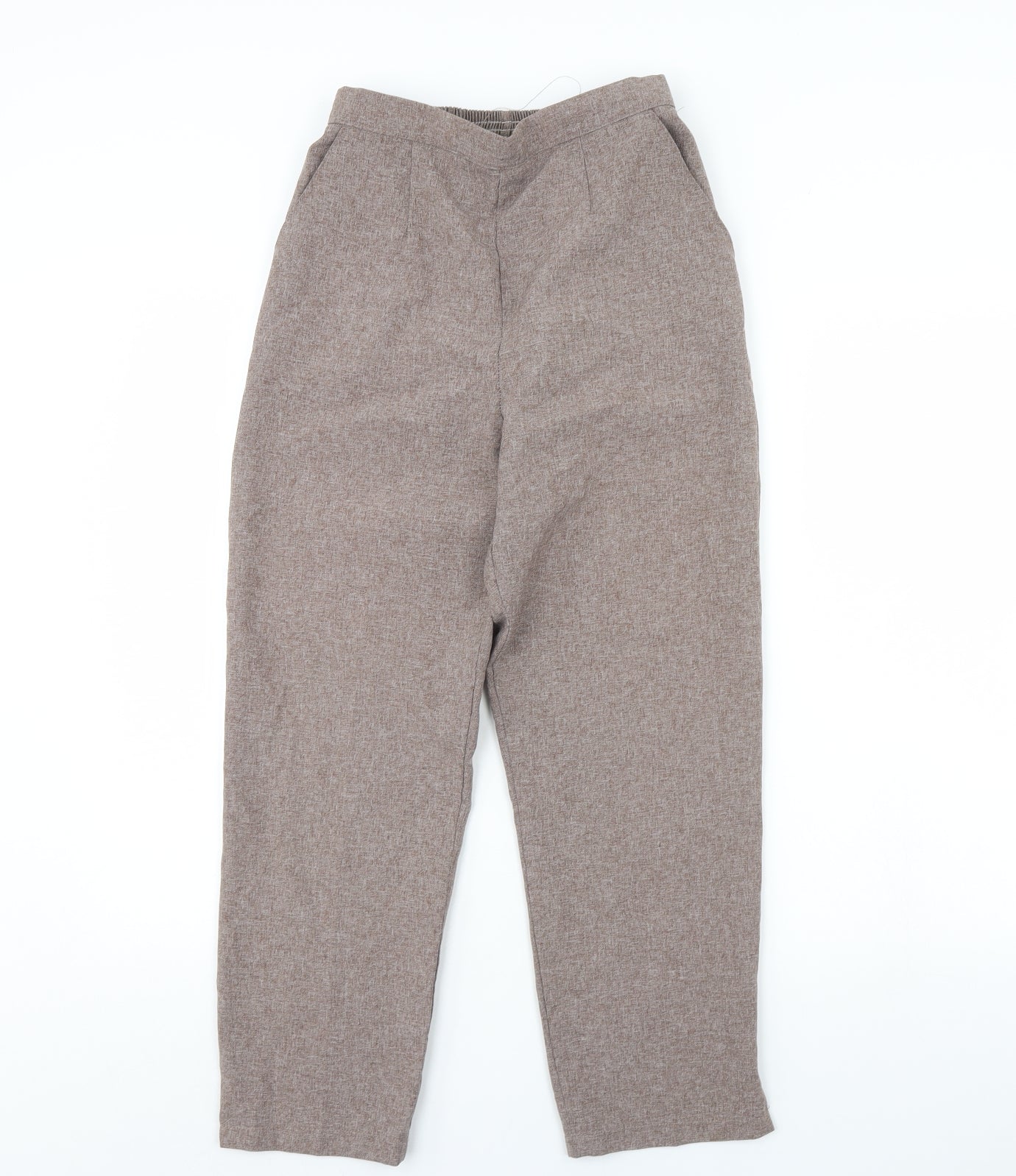 Womens UK Size 10 Preworn Regular Fit  Brown Trousers