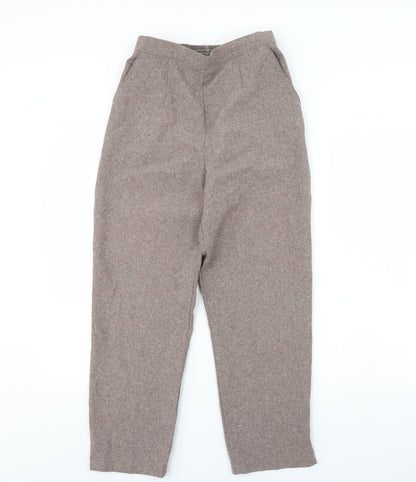 Womens UK Size 10 Preworn Regular Fit  Brown Trousers