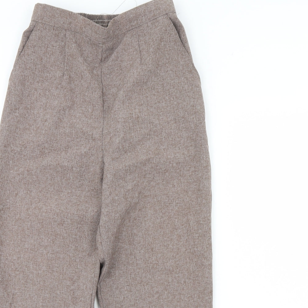 Womens UK Size 10 Preworn Regular Fit  Brown Trousers