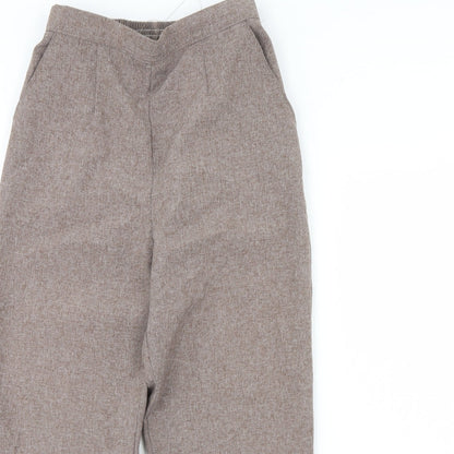 Womens UK Size 10 Preworn Regular Fit  Brown Trousers