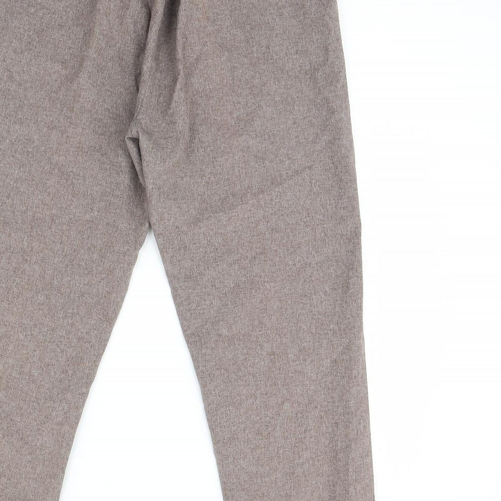 Womens UK Size 10 Preworn Regular Fit  Brown Trousers