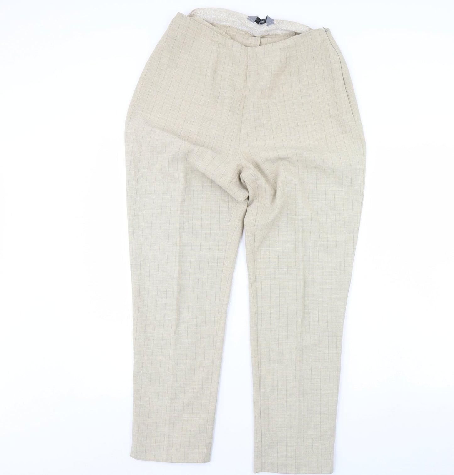 AMARANTO Womens Beige   Trousers  Size 14 L29 in