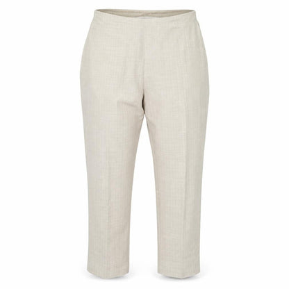 Womens UK Size 14 AMARANTO Regular Fit  Beige Trousers