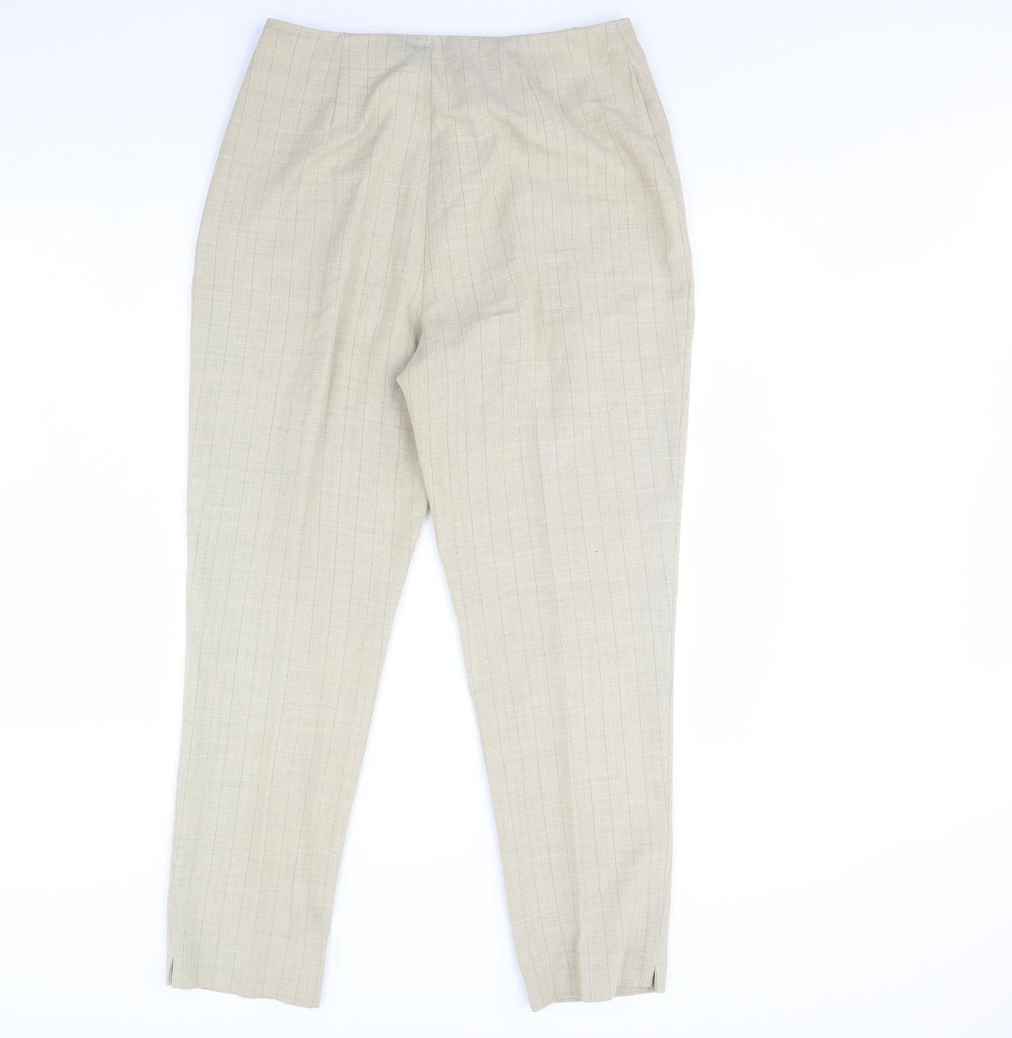 AMARANTO Womens Beige   Trousers  Size 14 L29 in