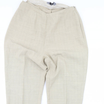 AMARANTO Womens Beige   Trousers  Size 14 L29 in