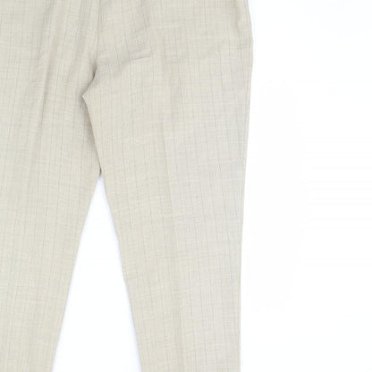 AMARANTO Womens Beige   Trousers  Size 14 L29 in