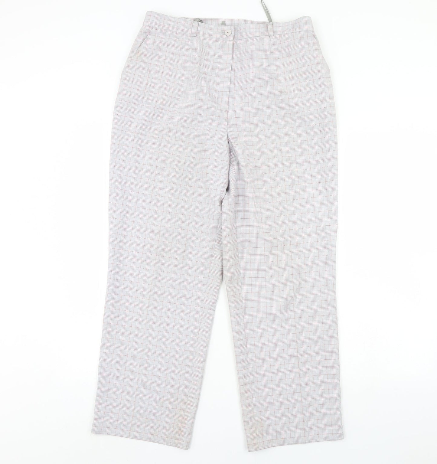 Gelco Mens Grey Check  Trousers  Size 32 in L30 in